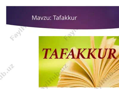 tafakkur — PPTX