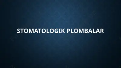 stomatologik plombalar — PPTX