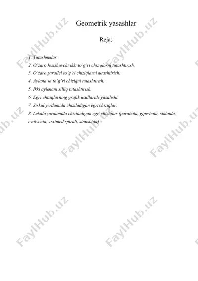 geometrik yasashlar — DOC