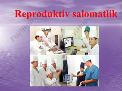 reproduktiv salomatlik — PPTX