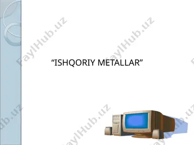 ishqoriy metallar — PPTX