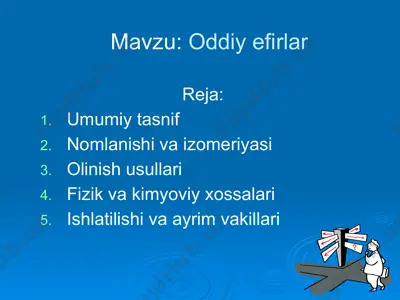 oddiy efirlar — PPTX