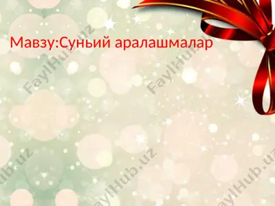 суньийаралашмалар — PPTX