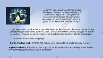 linux operatsion tizimi — PPTX
