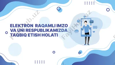elektronraqamli imzo — PPTX