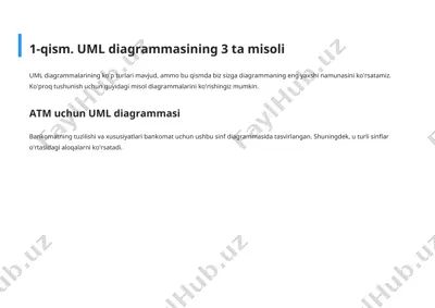 uml diagrammasi misollari — DOCX