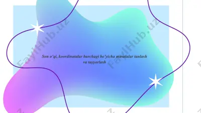 sono’qi, koordinatalar burchagi bo'yicha masalalar — PPTX