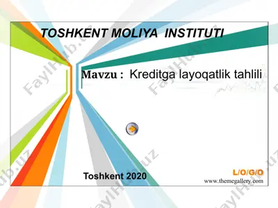 kreditga layoqatlik tahlili — PPT