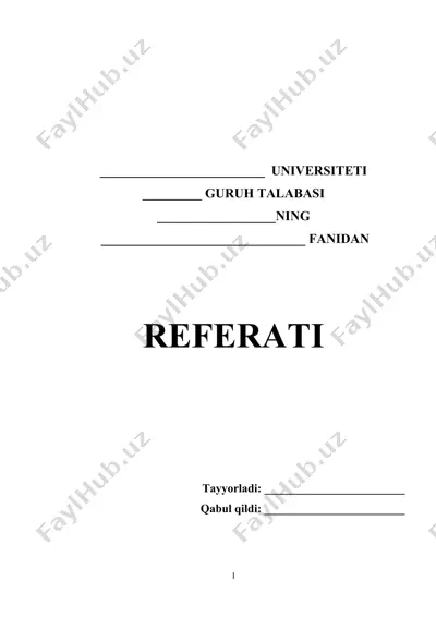 bank xizmatlari ofislarida buxgalteriya ishlarini tashkil qilish asoslari — DOCX