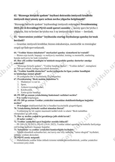 "biznesga birinchi qadam" loyihasi — DOCX