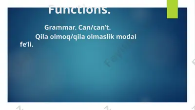 can/can’t modal fe’li — PPTX