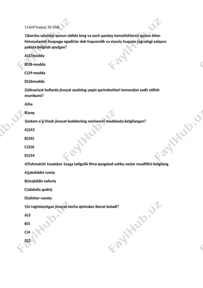 jinoyat huquqi — DOCX