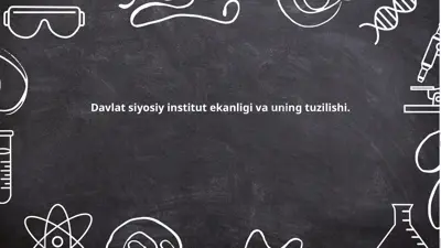 davlat siyosiy institutlarining tuzilishi — PPTX