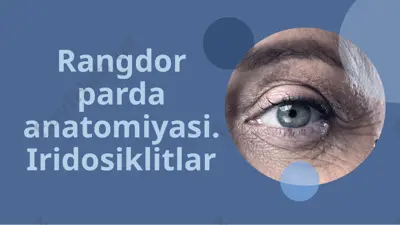 rangdor parda anatomiyasi — PPTX