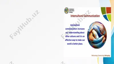 madaniyatlararo muloqotning rivojlanish tarixi — PPTX