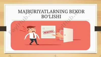 majburiyatlarning bekor bo‘lishi — PPTX