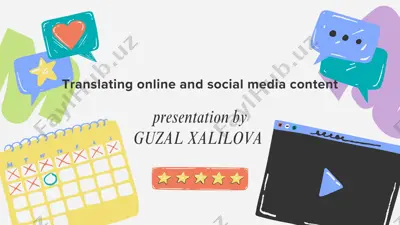 online va ijtimoiy media kontentlarini tarjima qilish — PDF