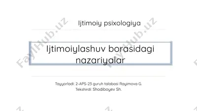 ijtimoiylashuv bo'yi — PPTX