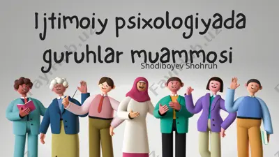 ijtimoiy psixologiyadagi guruhlar muammosi — PPTX