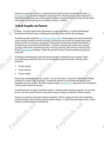 teodolit — DOCX