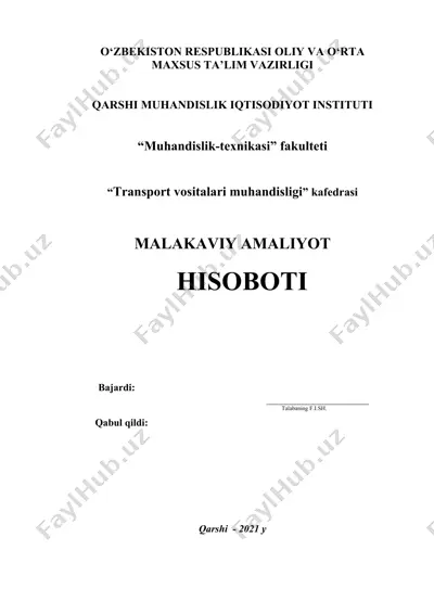 avtoservis korxonalarining iqtisodiyot va ijtimoiy ahamiyati — DOCX