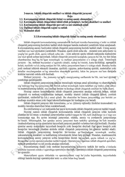 ishlab chiqarish omillari va ishlab chiqarish jarayoni — PDF