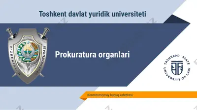prokuratura organlari — PPTX