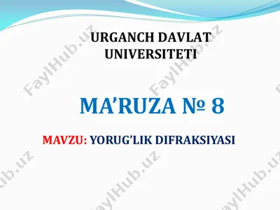 yorug’lik difraksiyasi — PDF