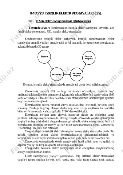 issiqlik elektr stansiyalari (ies) — PDF