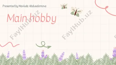 mein hobby — PDF