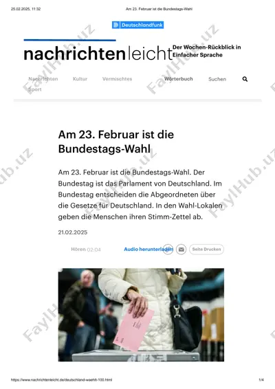 bundestags-wahl in deutschland — PDF