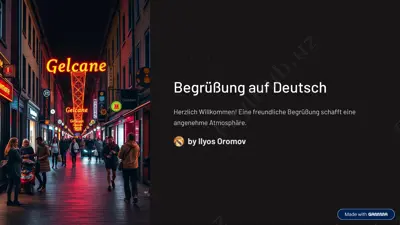 begrüßung auf deutsch — PDF