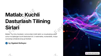 matlab: kuchli dasturlash tilining sirlari — PDF