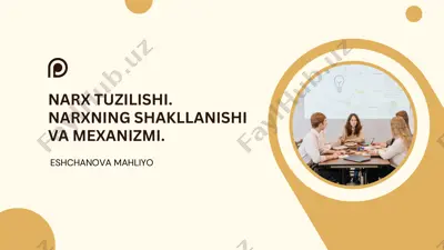 narx shakllanishi — PDF