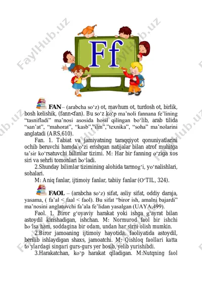 fan-faol faslalar — PDF