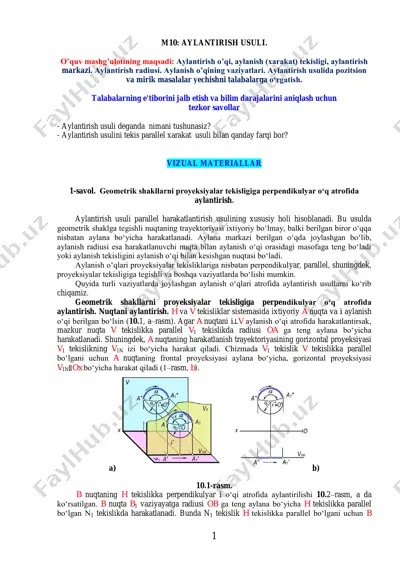 aylantirish usuli — PDF