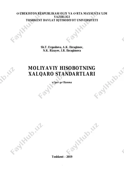 moliyaviy hisobotlarning xalqaro standartlari — PDF