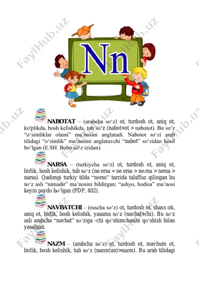 so‘z mavzusu — PDF