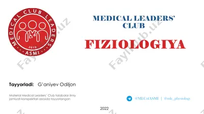 fiziologiya - nafas sistemasi — PDF