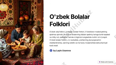 o'zbek bolalar folklori — PDF