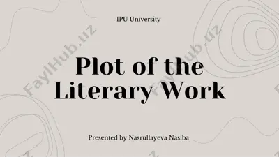 plot of the literary work — PDF