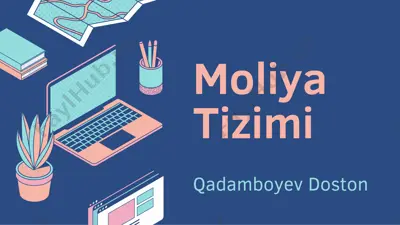 moliya tizimi — PDF