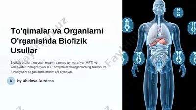 to'qimalar va organlarni o'rganishda biofizik usullar — PDF