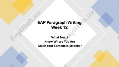 eap paragraph writing — PDF