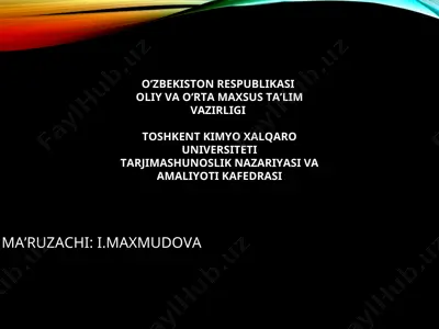 aruz she’r tizimi nazariyasi asoslari — PPT