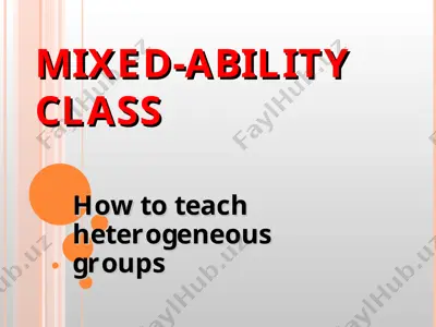 mixed-ability class — PPT