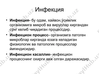 инфекция — PPT