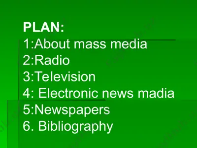 mass media in uzbekistan — PPT