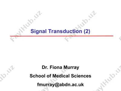signal transduction (2) — PPT