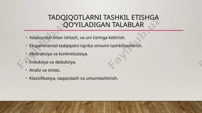 tadqiqotlar va psixologiya. — PPTX